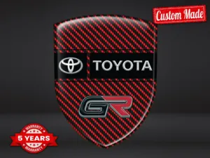 Toyota Autocollant silicone Design Supérieur Étiquettes Élégantes